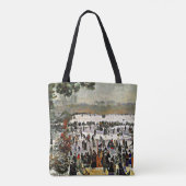 Renoir - Schaatsers in de Bois de Boulogne-1868 Tote Bag (Achterkant)