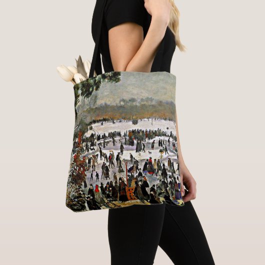 Renoir - Schaatsers in de Bois de Boulogne-1868 Tote Bag (Dichtbij)