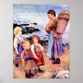 Renoir-schilderij, MosselVissers bij Berneval Poster (Voorkant)