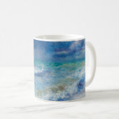 Renoir Seascape. Blauw nautisch impressionisme. Ze Koffiemok (Voorkant rechts)