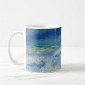 Renoir Seascape. Blauw nautisch impressionisme. Ze Koffiemok (Links)