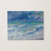 Renoir Seascape. Blauw nautisch impressionisme. Ze Legpuzzel (Horizontaal)