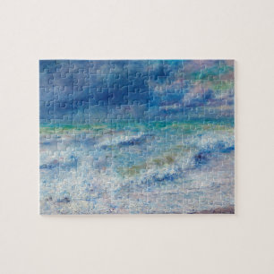 Renoir Seascape. Blauw nautisch impressionisme. Ze Legpuzzel