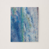 Renoir Seascape. Blauw nautisch impressionisme. Ze Legpuzzel (Verticaal)