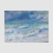 Renoir Seascape. Blauw nautisch impressionisme. Ze Tissuepapier (Voorkant)