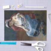 Renoir Slapen Meisje Met Kat Klassieke Kunst Tissuepapier (Craft)