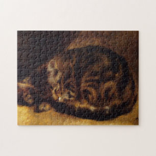 Renoir Slapende Cat Puzzle Legpuzzel