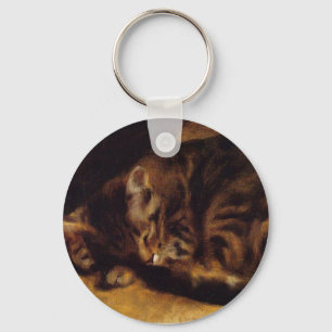 Renoir Sleeping Cat Sleutelhanger