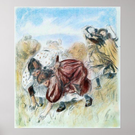 Renoir - Spelende kinderen 1900 Poster (Voorkant)