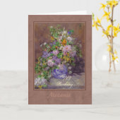 Renoir spring flower bouquet CC0864 Happy Birthday Kaart (Gele Bloem)