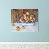 Renoir stille leven met perziken canvas afdruk (Insitu (Houten vloer))