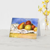 Renoir - Stilleven met appels en peren Kaart (Gele Bloem)