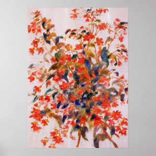 Renoir - Stilleven met Fuscias Poster