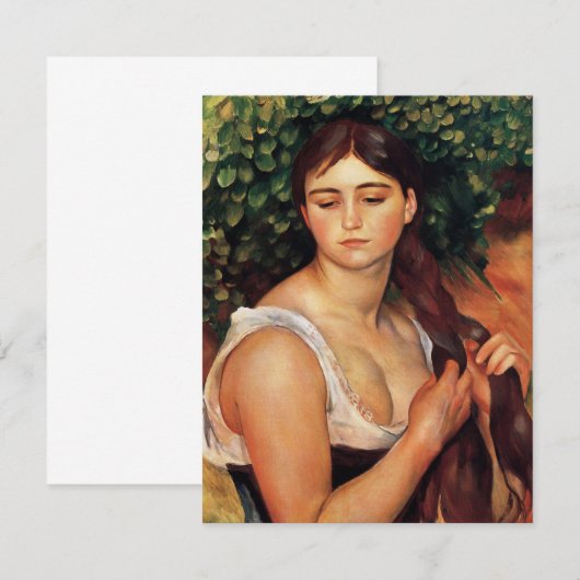 Renoir the Braid Invitations Kaart (Voorkant / Achterkant)