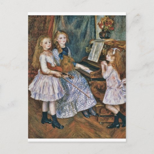 Renoir The Daughters of Catulle Mendès Briefkaart (Voorkant)