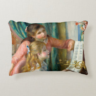 Renoir Twee Meisjes bij de Piano Print Muziek Fijn Accent Kussen