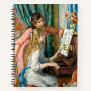 Renoir Twee Meisjes bij de Piano Print Muziek Fijn Notitieboek
