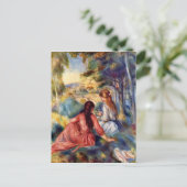 Renoir: Twee meisjes in Grass Briefkaart (Staand voorkant)