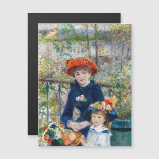 Renoir - Twee zussen op de Magnetische Kaart van T (Voorkant / Achterkant)