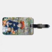 Renoir - Twee zussen op het Terras - QR-code Bagagelabel (Achterkant horizontaal)