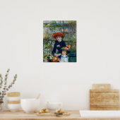 Renoir - twee zussen (op het terrein) poster (Keuken)