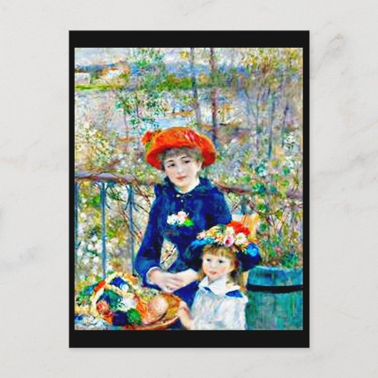 Renoir, twee zussen, postkaart (Voorkant)
