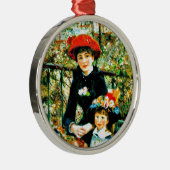 Renoir - Twee zusters op het terras Metalen Ornament (Rechts)
