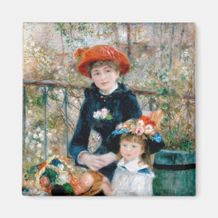 Renoir Twee Zusters op het Vintage Fijne Art. van Magneet