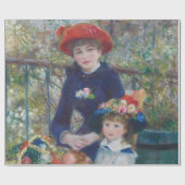 Renoir Twee Zusters Terras Frans Impressionisme Cadeaupapier (Vlak)