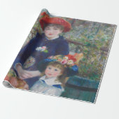 Renoir Twee Zusters Terras Frans Impressionisme Cadeaupapier (Uitgerold)