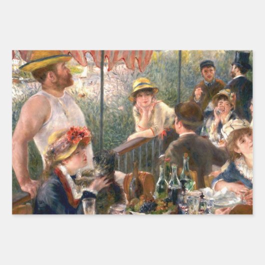 Renoir Twee Zusters Terras Frans Impressionisme Inpakpapier Vel (Voorkant 3)