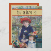 Renoir Twee Zusters Terras Frans Impressionisme Kaart (Voorkant / Achterkant)