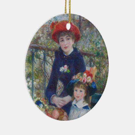 Renoir Twee Zusters Terras Frans Impressionisme Keramisch Ornament (Rechts)
