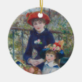 Renoir Twee Zusters Terras Frans Impressionisme Keramisch Ornament (Voorkant)