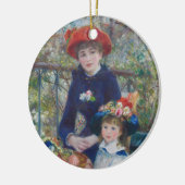 Renoir Twee Zusters Terras Frans Impressionisme Keramisch Ornament (Links)