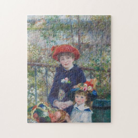 Renoir Twee Zusters Terras Frans Impressionisme Legpuzzel (Verticaal)
