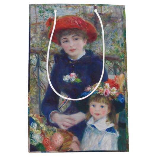 Renoir Twee Zusters Terras Frans Impressionisme Medium Cadeauzakje (Voorkant)