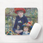 Renoir Twee Zusters Terras Frans Impressionisme Muismat (Met muis)
