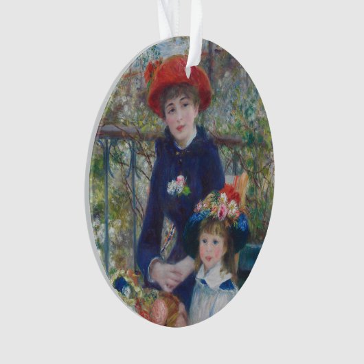 Renoir Twee Zusters Terras Frans Impressionisme Ornament (voorkant)