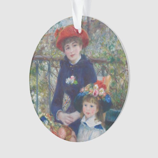 Renoir Twee Zusters Terras Frans Impressionisme Ornament (voorkant)