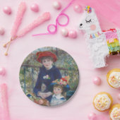 Renoir Twee Zusters Terras Frans Impressionisme Papieren Bordje (Feest)