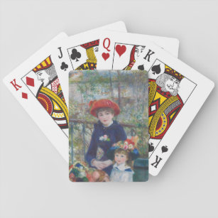 Renoir Twee Zusters Terras Frans Impressionisme Pokerkaarten