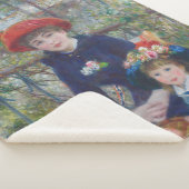 Renoir Twee Zusters Terras Frans Impressionisme Sherpa Deken (3/4)