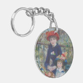 Renoir Twee Zusters Terras Frans Impressionisme Sleutelhanger (Voorkant Links)