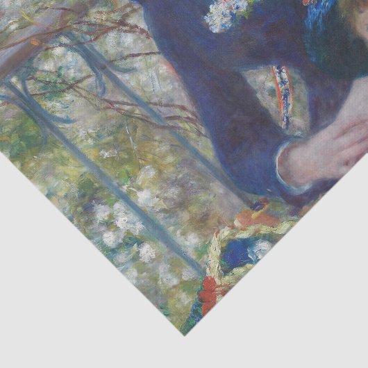 Renoir Twee Zusters Terras Frans Impressionisme Tissuepapier (Detail)