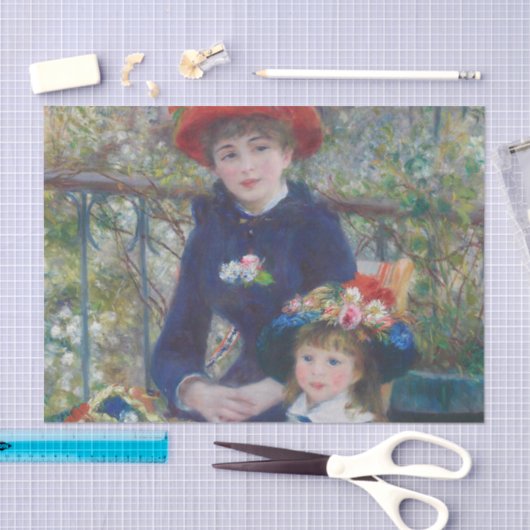 Renoir Twee Zusters Terras Frans Impressionisme Tissuepapier (Craft)