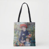 Renoir Twee Zusters Terras Frans Impressionisme Tote Bag (Voorkant)