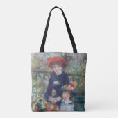 Renoir Twee Zusters Terras Frans Impressionisme Tote Bag (Achterkant)