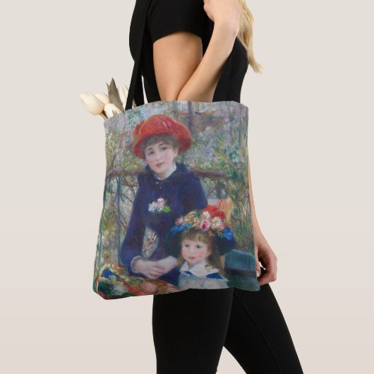 Renoir Twee Zusters Terras Frans Impressionisme Tote Bag (Dichtbij)
