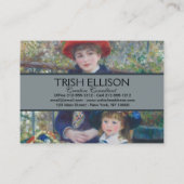 Renoir Twee Zusters Terras Frans Impressionisme Visitekaartje (Achterkant)